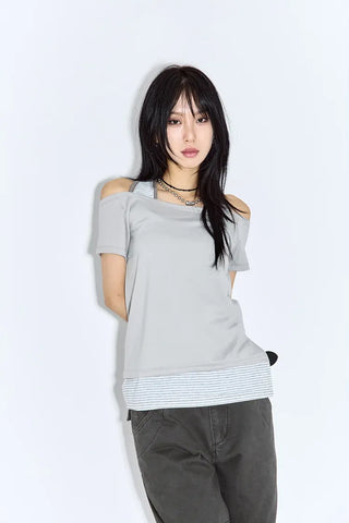 Offer Halter Short Sleeve T-shirt