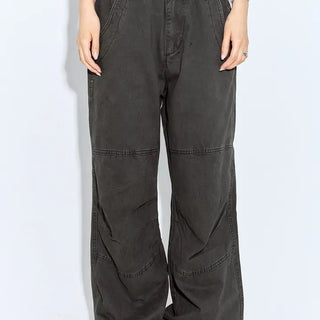 Single-pleat Piggy Wide Pants