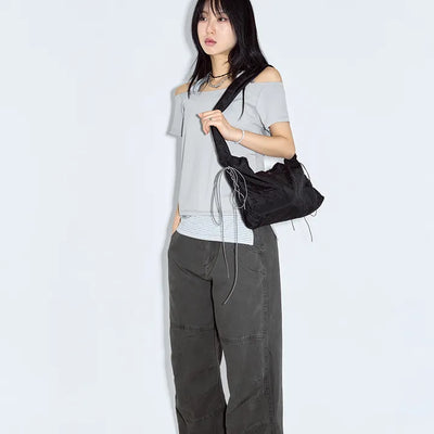 String Washer Shoulder Bag
