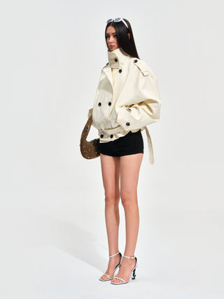 Biker-Inspired Trench Coat