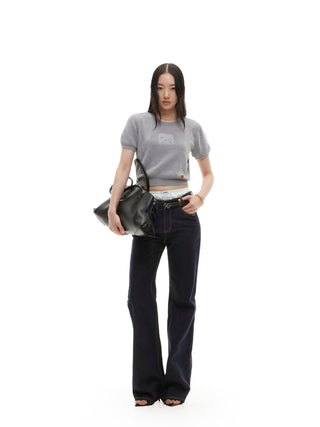 Fir Gray Pony Knit Tee
