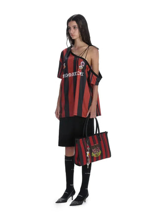 Off-shoulder Striped Top - Final Sale