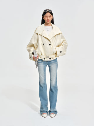 Biker-Inspired Trench Coat