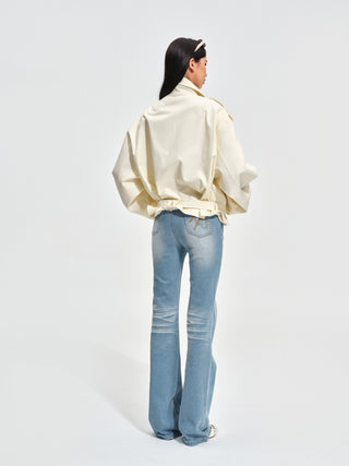 Biker-Inspired Trench Coat