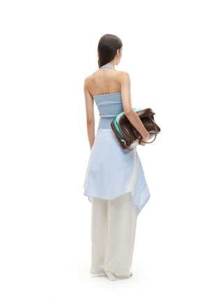 Icy Mist Blue Equestrian Sleeveless Vest