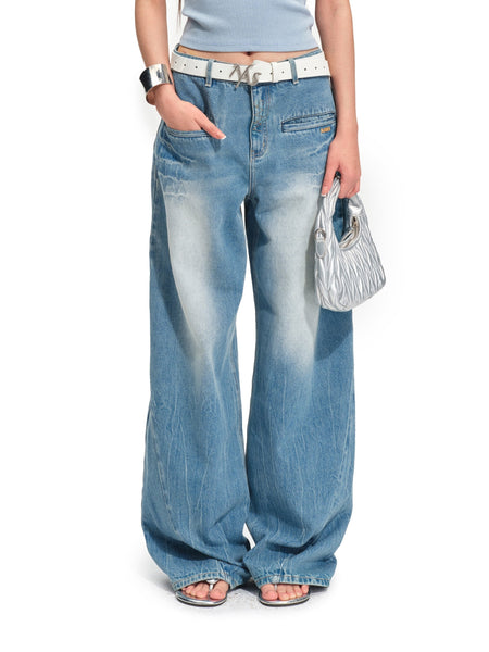 ＋5CM N3 Mineral Blue Jeans