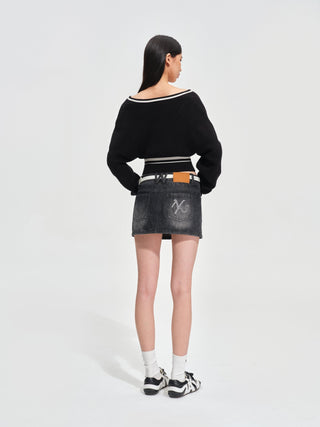 Lacquer Black Newport Resort Knitwear