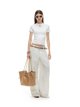 Pearl White Pony Tee