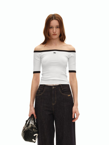 Gardenia White Kaili Knitwear