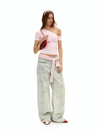 Primrose Pink Sculptural Graphic Tee