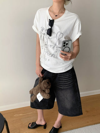 Lace Bow Short Sleeve Top