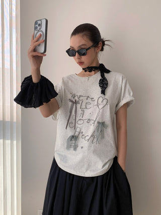 Lace Bow Short Sleeve Top