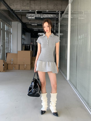 Retro Waist Tennis Dress