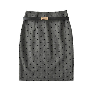 High Waist Polka Dot Skirt