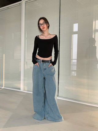 Hollow Slim Fit Jumper Knitted Top