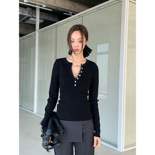 Fake Two-Piece Striped Long Sleeve Cardigan
