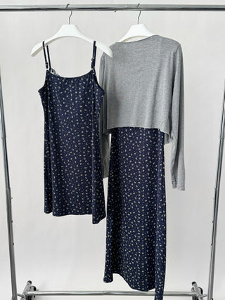 long floral patchwork set