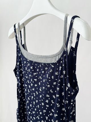 fake two-piece slip dress