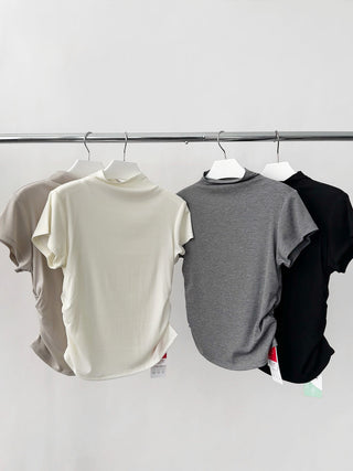 pleated flying sleeve tee