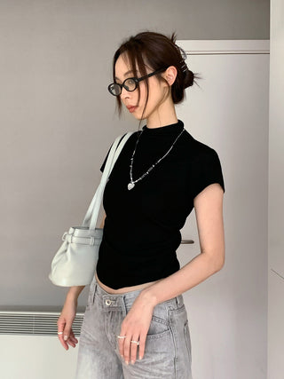 pleated flying sleeve tee