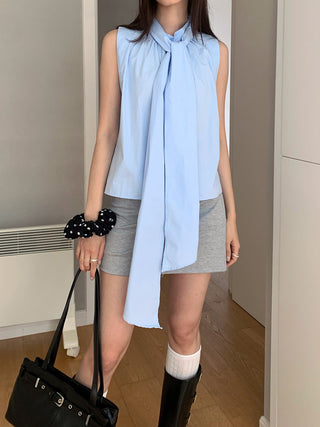 butterfly lace-up shirt