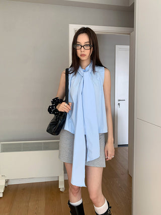 butterfly lace-up shirt