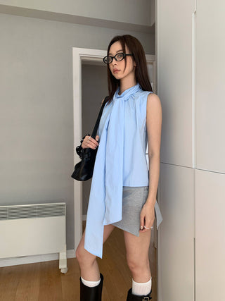 butterfly lace-up shirt