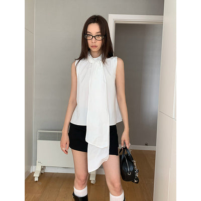 butterfly lace-up shirt