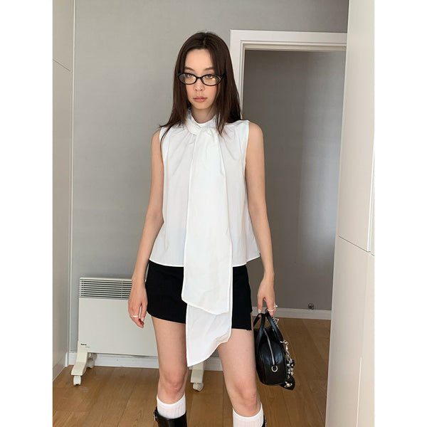 butterfly lace-up shirt