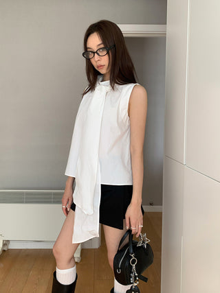 butterfly lace-up shirt