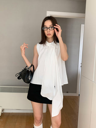 butterfly lace-up shirt