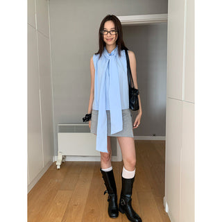 butterfly lace-up shirt