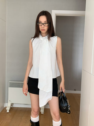 butterfly lace-up shirt