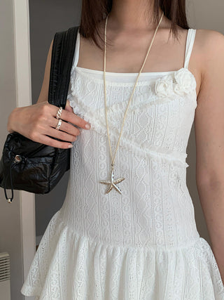 hollow flower suspender set