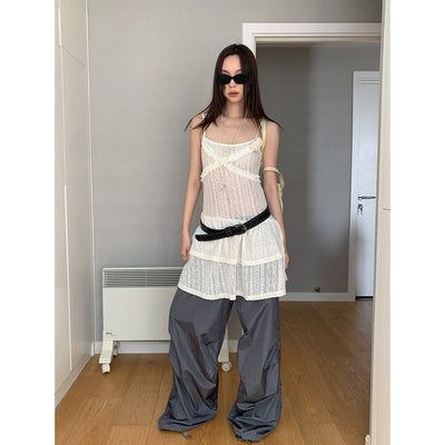 hollow flower suspender set