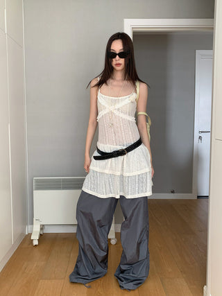 hollow flower suspender set