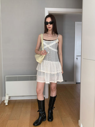 hollow flower suspender set