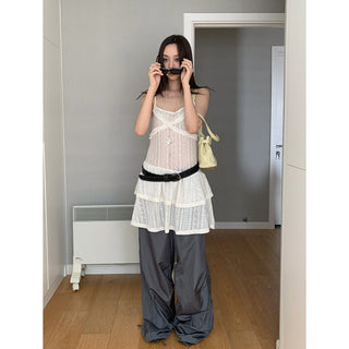 hollow flower suspender set