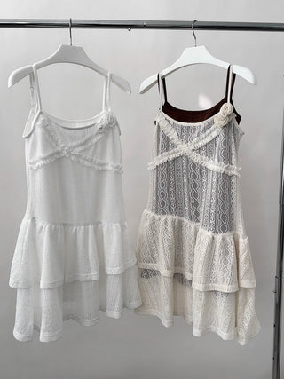 hollow flower suspender set