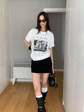 dog print cotton Top
