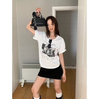dog print cotton Top