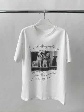 dog print cotton Top
