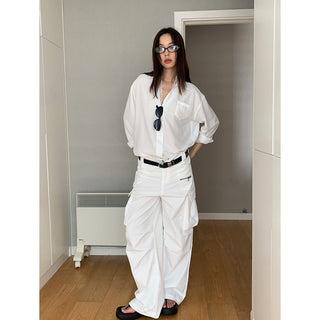 lace V-neck sun shirt