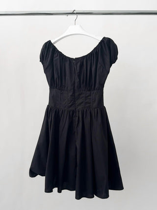 black ballet style dress