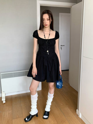 black ballet style dress