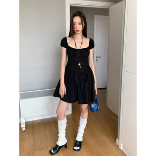 black ballet style dress