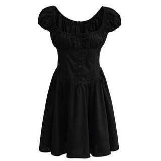 black ballet style dress