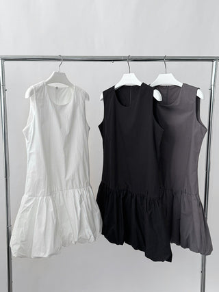 sleeveless bud vest dress