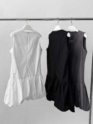 sleeveless bud vest dress