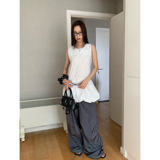 sleeveless bud vest dress